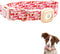 Elegant little tail Airtag Dog Collar, Valentine's Day Adjustable Pet Collar with Airtag Holder for Medium Dogs