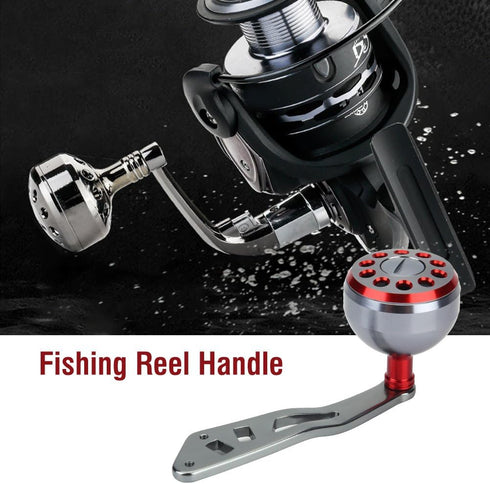 Tbest Reel Replacement Handle - Metal Fishing Knob Power Handle Grip for Round Baitcast Spinning Reel