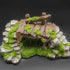 Fish Tank Decoration Moss Rockery Stone, Wood Ruins Landscaping for Turtle Tank