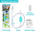 TERA PUMP TRFTCLN Aquarium Gravel Cleaner, BPA Free, Water Siphon with Long Nozzle