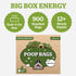 900-Count Pogis Dog Poop Bags with Handles Extra-Thick, Leak-Proof, Large, Unscented