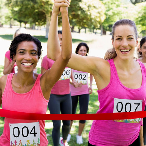 6 7.5 Inch XunYee Running Bib Competitor Numbers with Safety Pins for Marathon Sports Competition Event Race Bibs Tear