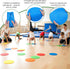 Afcabakila 18 9 Inch PCS Non-Slip Rubber Spot Markers, Agility Training Dots, Multi-Color Poly Vinyl Floor Cones
