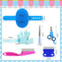 Rabbit Grooming Kit, Brush for Shedding with Bunny Nail Clipper, Trimmers with Pet Combs for Hamster Guinea Pig Ferret