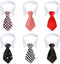 Segarty Dog Neckties, 6pcs Formal Classy Pet Neck Ties, Tuxedo Bow Tie Collar for Small Dogs and Kittens