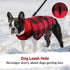 ASENKU Dog Winter Coat - Fleece Doggie Jacket Plaid Reversible Vest, Waterproof Windproof Cold Weather Clothes for