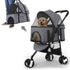 Dog Stroller 3-in-1 Pet Stroller Folding Cat Strollers for Small/Medium Dogs with