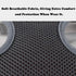Dog Harness and Leash Set: Soft Mesh No Pull Vest with Bowtie for Small Dogs & Cats (Large, Grey Plaid)