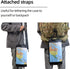KOSIBATE Waterproof Map Case, Military Hiking Pouch Holder with Clear Window & Lanyard