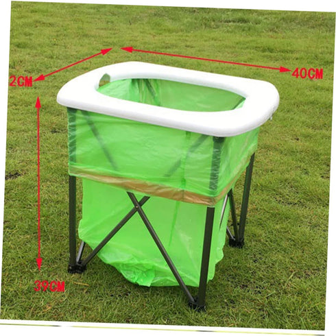 KOMBIUDA Folding Portable Outdoor Toilet Collapsible Camping Bathroom Sturdy Emergency Potty for Car Trips and Outdoor