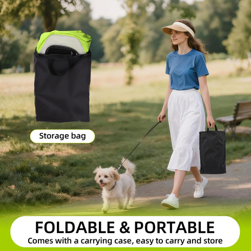 TStopsrealm Foldable Portable Pet Playpen with Feeding Bowls, Indoor Outdoor Pet Tent for Dogs Cats Rabbits Chickens