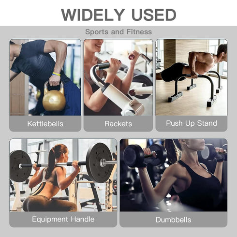 Fusion Grip Tape, Silicone Grip Tape for Handles, Pull Up Bars, and Gym Equipment (Black, 10 FT)