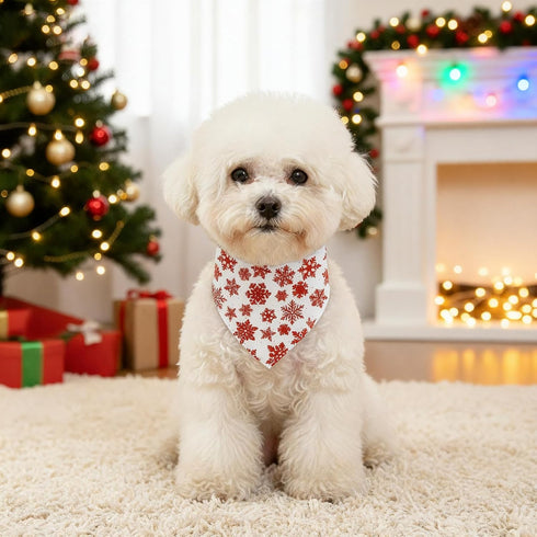 Ittokis 4 Pack Set Dog Bandana Christmas Scarf Bibs Kerchief Pet Christmas Costume Xmas Holiday Bandanas for Medium