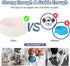 Ceramic Dog Bowl, Heavy Porcelain Feeding Bowls, Anti Tip Over, 28.74 oz, White