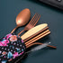 Travel Utensils - Reusable Silverware Set To Go, Portable Cutlery Set with Waterproof Carrying Case for Lunch Boxes,