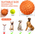Apasiri Squeaky Dog Balls for Aggressive Chewers, 2 Pack Dog Toys for Large Breed