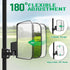No Drilling Universal Golf Cart Side Mirrors, Fit EZGO, Club Car, Yamaha, ICON, Star, Zone - Large HD Folding Mirrors