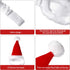 2 Pieces Guinea Christmas Hat - Adjustable Elastic Band Santa Claus Cap for Small Animal Christmas Party Decor