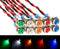 Gebildet 10pcs 6mm 1/4" AC/DC 12-24V LED Metal Indicator Light Waterproof Signal Lamp
