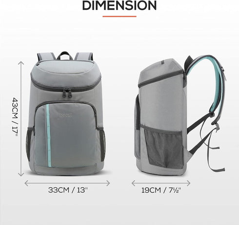 TOURIT Cooler Backpack Lightweight Insulated for 30 Cans Leak-Proof