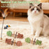 Generic 3pcs Purrident Dental Chew Toy for Cats, Creative Fish Bone Cat Toy Wooden Catnip Teeth Cleaning Stick, Natural