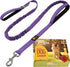 Heavy Duty Bungee Dog Leash - 6 ft to 7.5 ft for Large and Medium Dogs, No Pull Reflective Tactical Leash with Soft