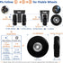 ASUNTOM 50x14mm, 8PCS Luggage Wheels Replacement Swivel Caster Wheels with Axles & Repair Kit, Precision Ball Bearings