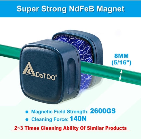 Aquarium Mini Magnetic Scrubber - Small Fish Tank Cleaner with Super Strong Magnet