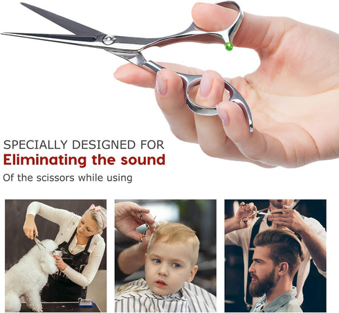 Silicone Grooming Scissors Silencers Replacement, Portable Grooming Scissor Bumpers, 10pcs Silencer Parts, Random Color