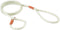 Alvalley Nylon Slip Leashes with Braided Leather - Adjustable Pet Lead for Dogs - Soft, Smooth Leash for Training & Walking - Durable, Strong Rope (Light Lime, 4ft Long, 6mm Thick)