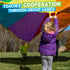16 12 Play Platoon Rainbow Parachute Toy for Kids, ft Parachute Game with Handles for Kids, Elementary School Gym Class