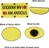 Anxiety Medical Awareness Dog Leash Sleeve - I am Anxious Dog Leash Wrap Sleeve for Pet Birthday Gift (I AM Anxious-YE