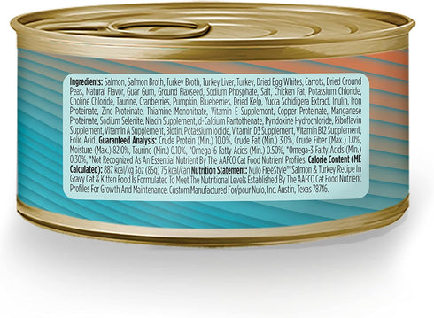 Nulo Freestyle Cat and Kitten Minced Wet Canned Food, Premium Grain-Free, Protein-Rich with Omega 6 and 3, 3 Ounce
