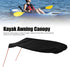 Kayak Sun Shade Canopy, Waterproof Foldable Oxford Fabric Sunshade Awning for Boat and Canoe