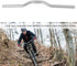 Mountain Bike Handlebar, Lightweight Aluminum Mountain Road Fixed Gear Handlebar 25.4mm (Silver)