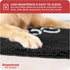 My Doggy Place Microfiber Dog Mat for Muddy Paws, 36" x 26" Charcoal with Paw Print, Non-Slip Rubber Backed