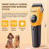 6 Dog Clippers for Grooming Thick Hair with LED Light,Poodle Grooming Kit with Guide Combs for Dogs Cats Sheep Animals