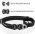 Martingale Dog Collar with Reflective Nylon, Soft Cushion and Alloy Buckle for Small, Medium, and Large Dogs (Small,