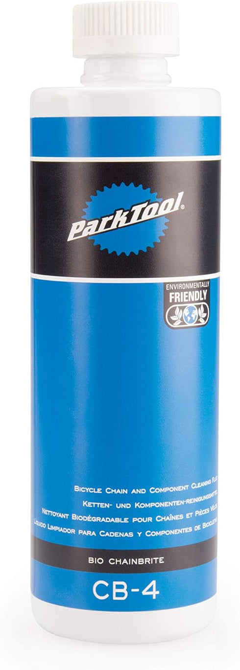 Park Tool CB-4 Bio Chainbrite Bicycle Chain & Component Cleaning Fluid, 16 fl oz/472 ml Bottle