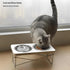 4 Pcs Stainless Steel Cat Bowls - 5.5 Inches Metal Cat Food Bowls for Indoor Cats, Whisker Fatigue Design