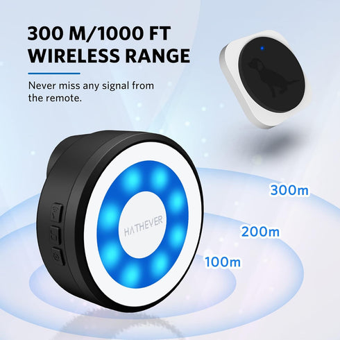 1000 IP65 4 Dog Bell for Door Potty Training, Wireless Doggie Door Bell Operating at Feet with Chew Resistant