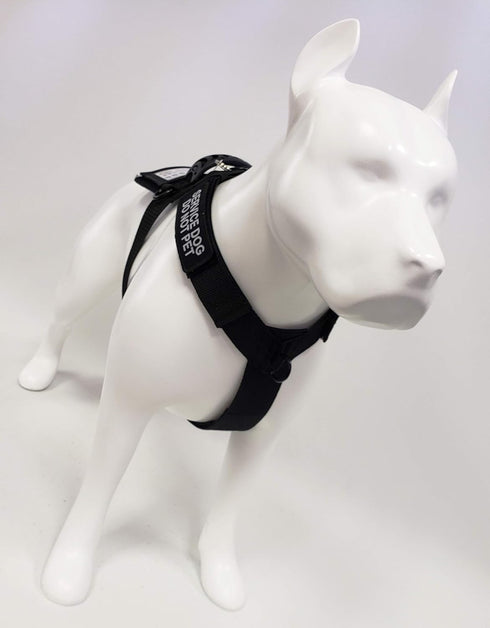 ActiveDogs No-Pull Service Dog Adjustable Strap Harness, XL Girth 29"-44" with Quick Release Buckle
