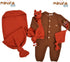 Newborn Essentials Baby Swaddle Blanket Set, 1 Piece (1 Pacifier Holder, 1 Cocoon Swaddle Sleep Sack, 1 Teddy Bear),