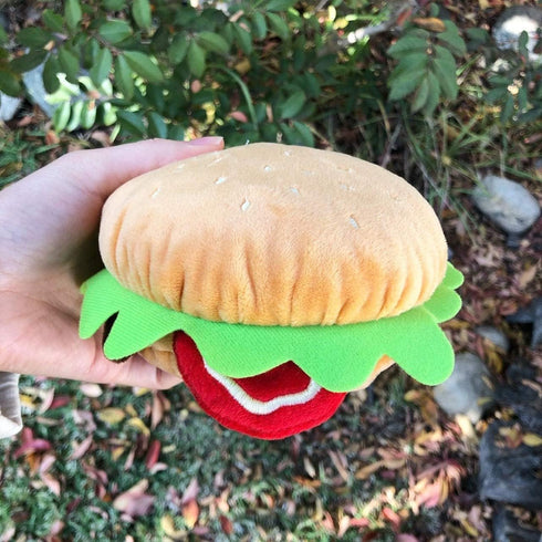 TONBO Happy Chow Combo, Squeaky Plush Cute Dog Toys, Burger, Fries, Soda