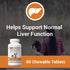 Vet Classics Liver Support Supplement for Dogs & Cats, 60 Chewable Tablets - B-Vitamins, Glutathione, Milk Thistle