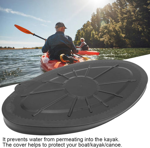 POCREATION Kayak Round Hatch Cover, Waterproof Plastic Deck Inspection Plate for Marine Boat Kayak Canoe