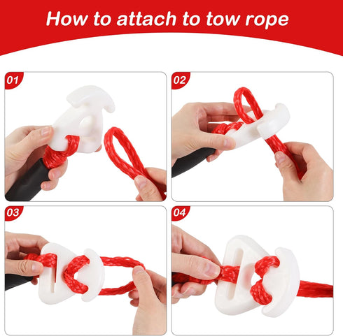Self Centering Tow Harness for Watersports with Float Ball, Heavy Duty Boat Tow Harness