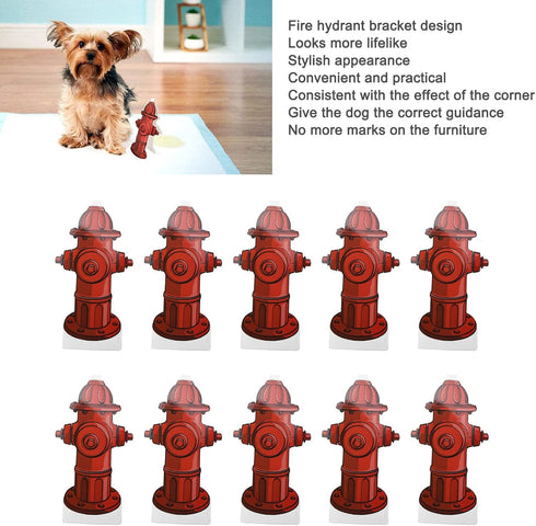 10 Pack 7.3 3.9in Dog Pee Pad Trainer, Paper Card Hydrant Shaped Target Pet Diaper Pad Guide Portable Dog Pee Pad Aid