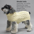 KYEESE X-Large Dog Sweaters for Medium Dogs, Beige Turtleneck Cable Knit Pullover for Cold Weather