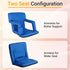 21"/25" Smartxchoices Wide Stadium Seat Chair Bleacher Seats Padded with Back Support, Cushion, Arms, Pockets, Anchor